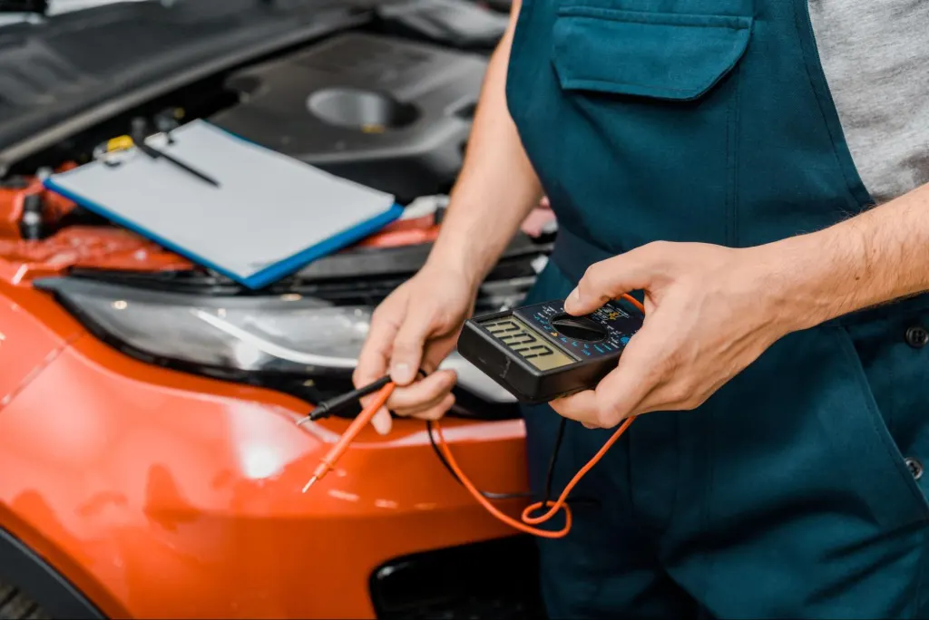 bad ignition control module in car being fixed